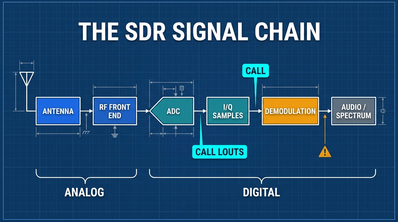 SDR 訊號鏈運作原理